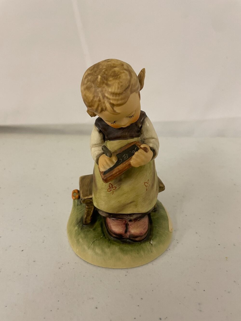 Goebel Hummel Busy Student #367 TMK-6 Girl Writing on Slate Figurine W. Germany